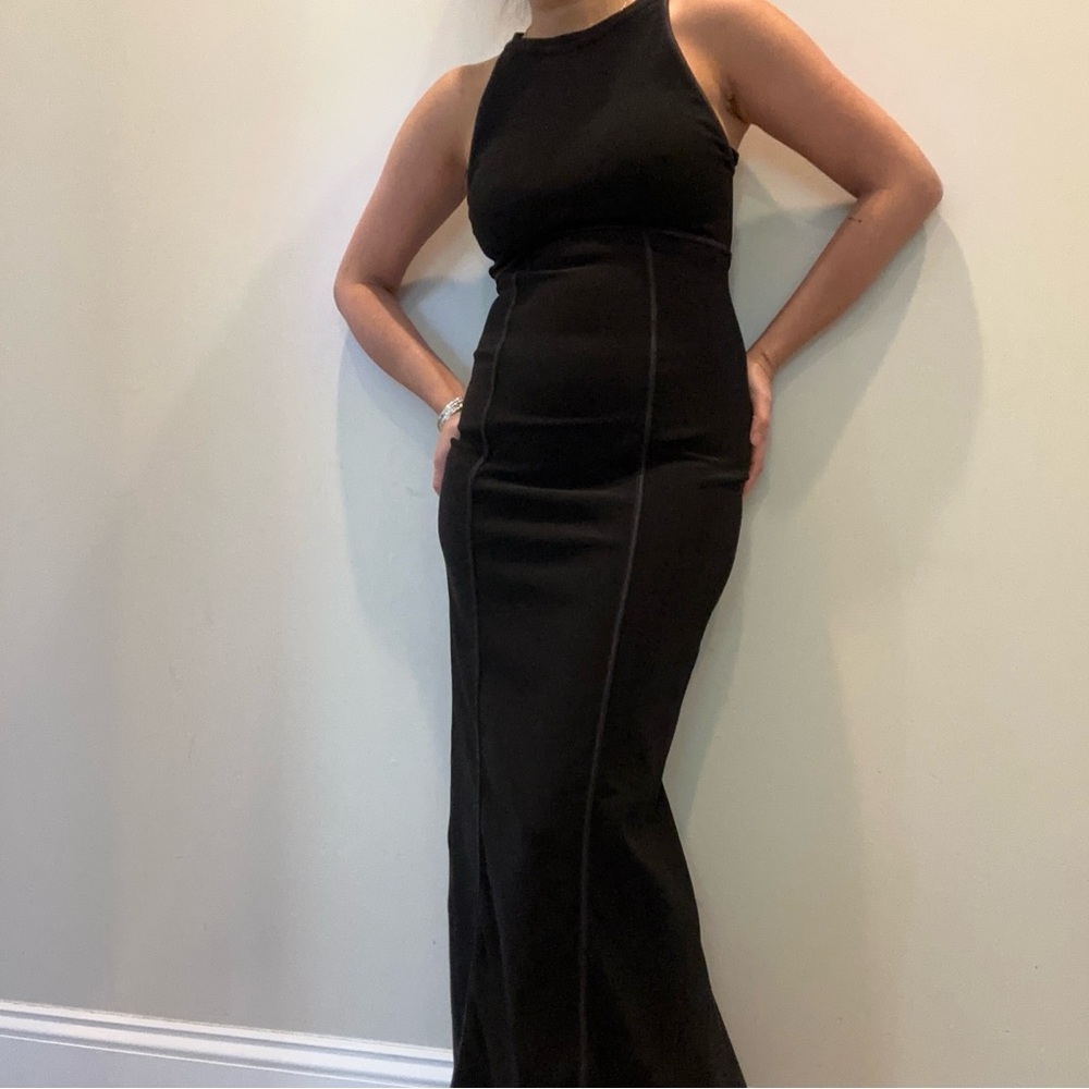 Vintage 90s Helios sock hop maxi dress